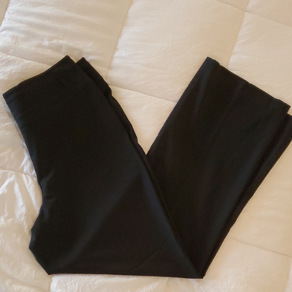 BRIGGS CLASSIC BLACK SIZE 12 SIDE ZIP PANTS